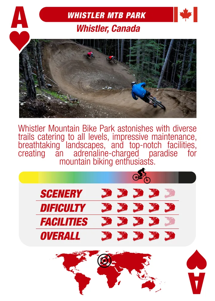 Ace of Hearts from the MTB Edition: Whistler MTB Park, Canada