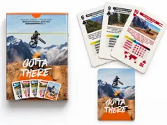MTB Edition box, card back and three cards: Rotorua, Bikepark Bad Wildbad and Bike Republic Sölden